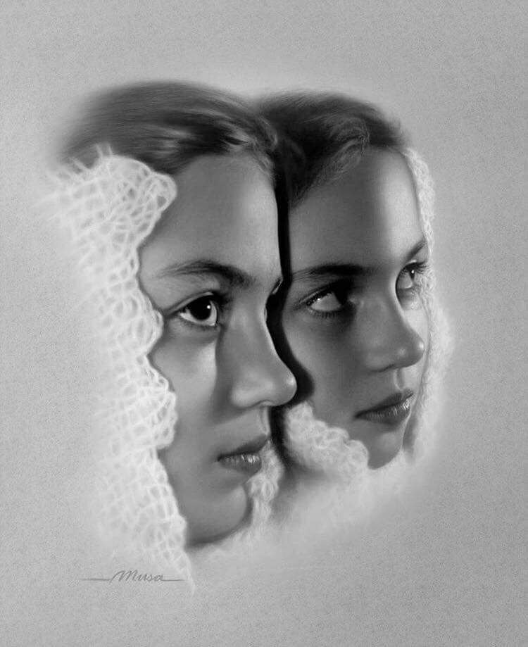 آموزش نقاشی سیاه قلم